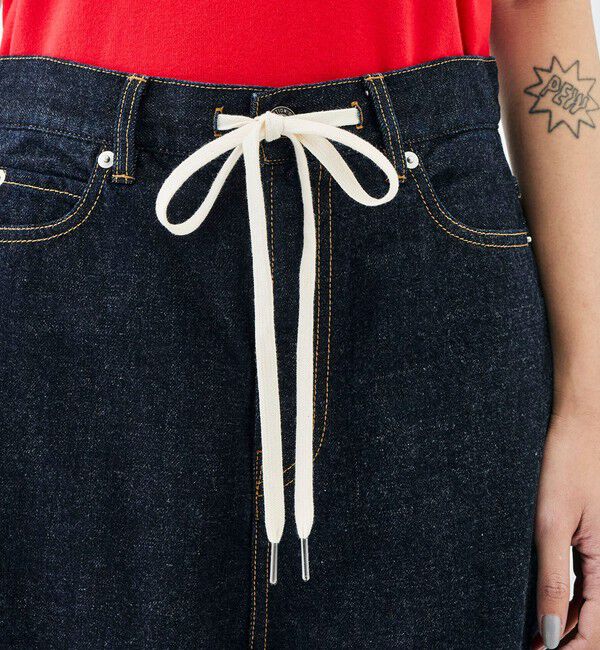 Edition「インディゴデニム ドローコードパンツ」|デニム|