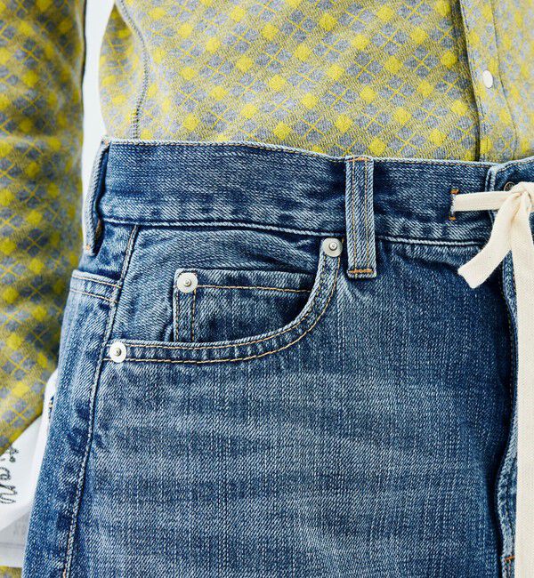 Edition「インディゴデニム ドローコードパンツ」|デニム|