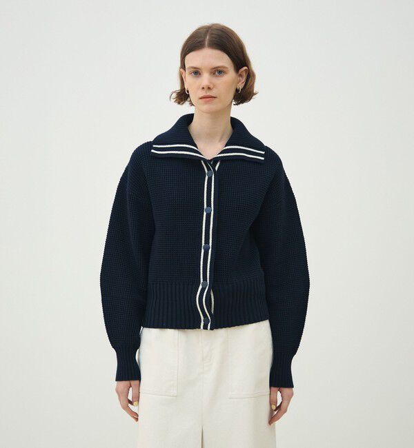 MACPHEE「ハイブリットコットン コンパクトブルゾン」|カーディガン|