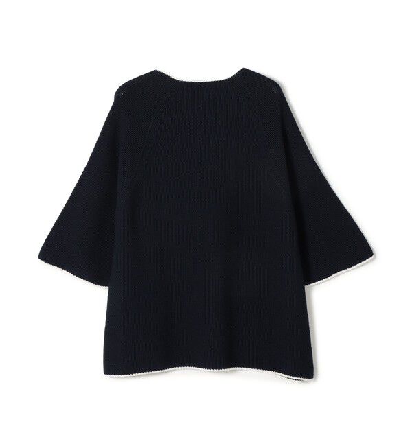 Ballsey「モスステッチ Aラインプルオーバー」|ニット・セーター|68 ネイビー