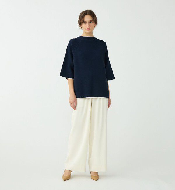 Ballsey「モスステッチ Aラインプルオーバー」|ニット・セーター|