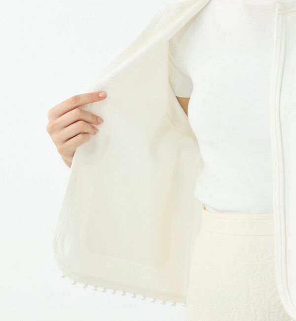 Ballsey「パンチングパール クルーネックカーディガン」|カーディガン|