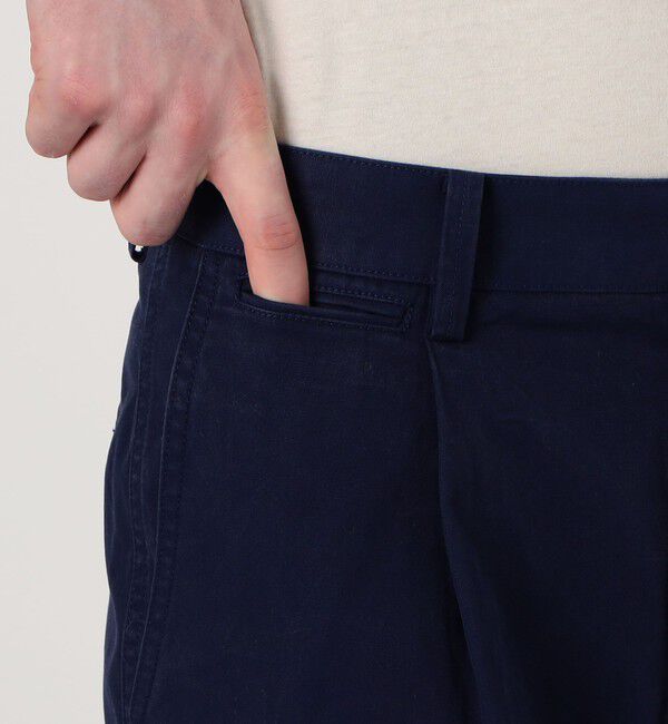 TOMORROWLAND MENS「60/3 コットンオックスフォード 1プリーツバレルパンツ」|チノ|