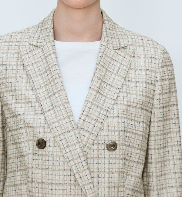 TOMORROWLAND collection「ブライトファンシー ダブルブレストジャケット」|テーラードジャケット|