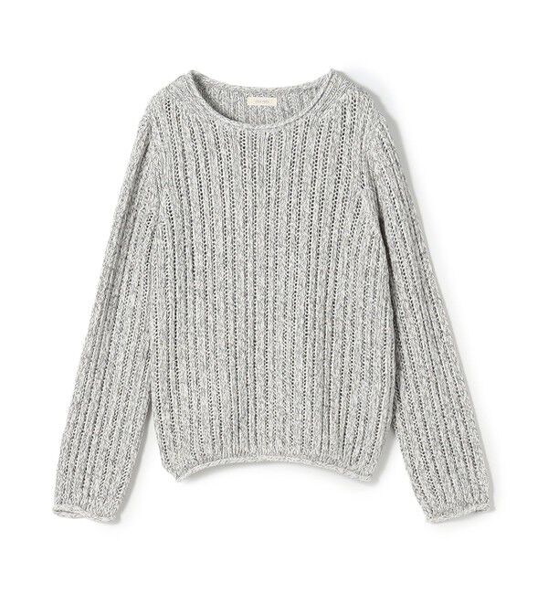 DES PRES「コットンムリネ ラウンドネックプルオーバー」|ニット・セーター|12 グレー系