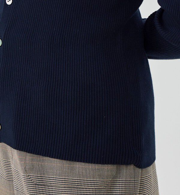 GALERIE VIE「ギザコットンリブ Vネックカーディガン」|カーディガン|