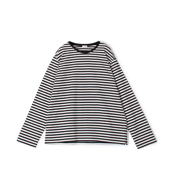 GALERIE VIE「ファインコットン クルーネックプルオーバー」|Tシャツ・カットソー|18 ブラック系