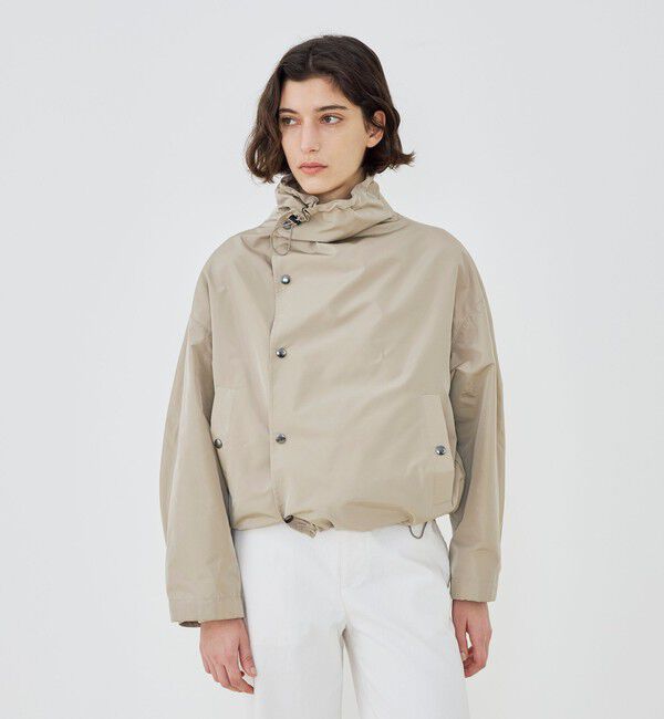 GALERIE VIE「メモリータフタ ハイネックショートブルゾン」|ブルゾン・スタジャン|