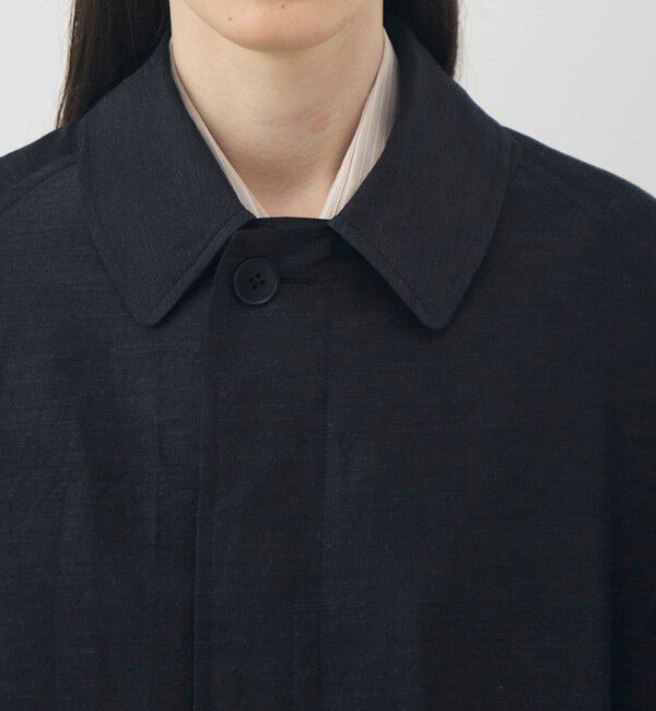 TOMORROWLAND GOODS「HAVERSACK ウールシルク バルカラーコート」|ステンカラーコート|