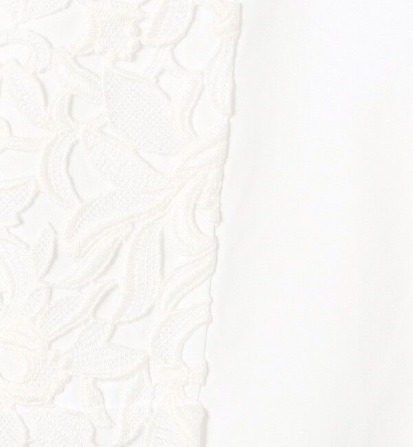 TOMORROWLAND collection「ケミカルフラワーレース タイブザムブラウス」|シャツ・ブラウス|