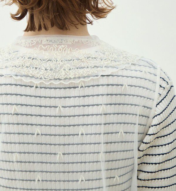 MACPHEE「【WEB先行予約】ビンテージレース ノースリーブブラウス」|シャツ・ブラウス|