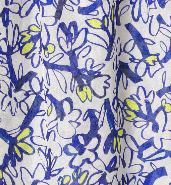 TOMORROWLAND collection「ペタルフラワープリント ボウタイブラウス」|シャツ・ブラウス|