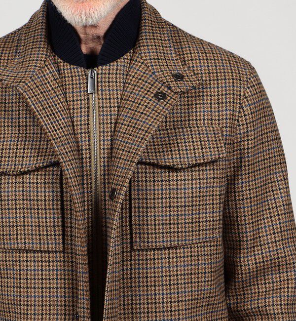 TOMORROWLAND BUYING WEAR「Sealup ウール ガンクラブチェック M65 ブルゾン」|ブルゾン・スタジャン|