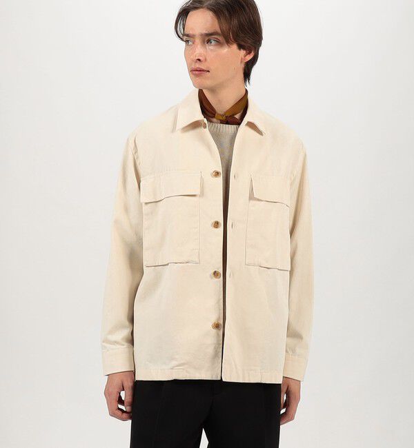 TOMORROWLAND MENS「【別注】GUY ROVER コットン オーバーシャツ」|ブルゾン・スタジャン|