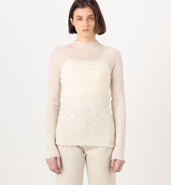 TOMORROWLAND GOODS「HAKUJI シアーリブ ボトルネックプルオーバー」|Tシャツ・カットソー|