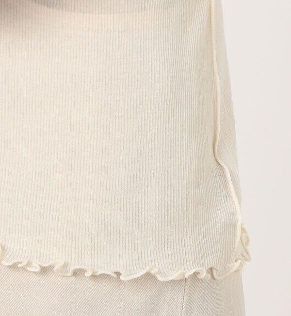 TOMORROWLAND GOODS「HAKUJI シアーリブ ボトルネックプルオーバー」|Tシャツ・カットソー|