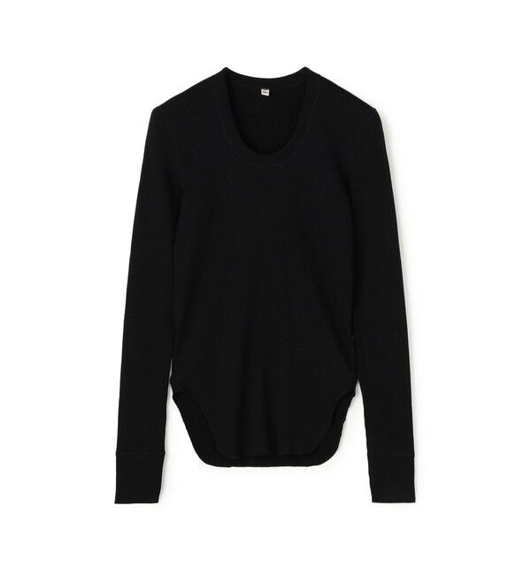 TOMORROWLAND GOODS「HAKUJI コットン ロングスリーブプルオーバー」|Tシャツ・カットソー|19 ブラック