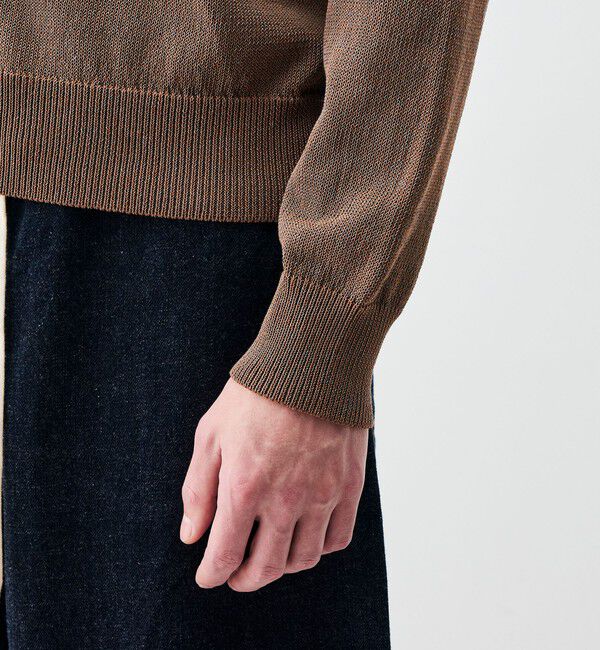 Edition「コットンナイロン シャンブレーニットカーディガン」|カーディガン|