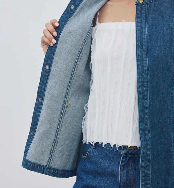DES PRES「【WEB先行予約】ライトウェイトデニム パフスリーブブルゾン」|デニムジャケット|