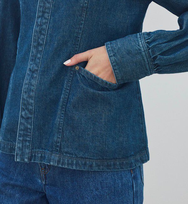 DES PRES「【WEB先行予約】ライトウェイトデニム パフスリーブブルゾン」|デニムジャケット|