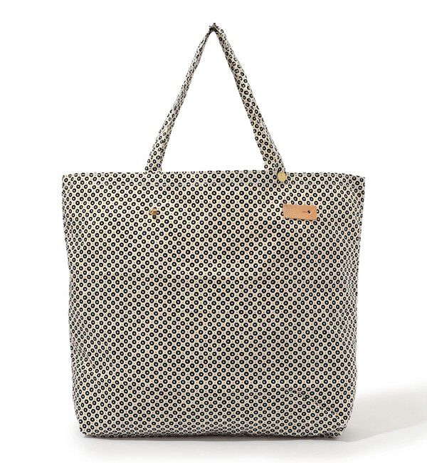 SOULEIADO「SOULEIADO コットンオックス ポケッタブルトートバッグ」|エコバッグ|18 ブラック系