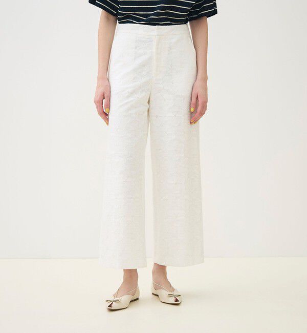 TOMORROWLAND collection「【WEB先行予約】ブロッサムエンブロイダリー ストレートパンツ」|その他|