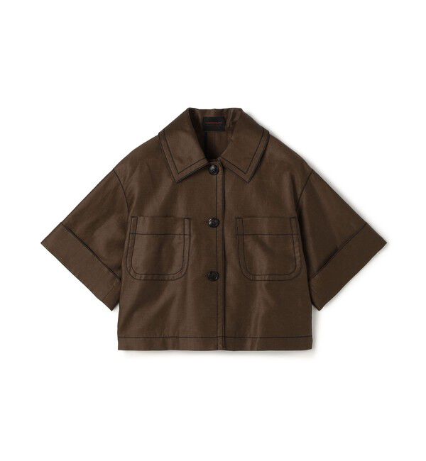 TOMORROWLAND collection「【WEB先行予約】コットンラミーモールスキン カーゴジャケット」|その他|49 ブラウン