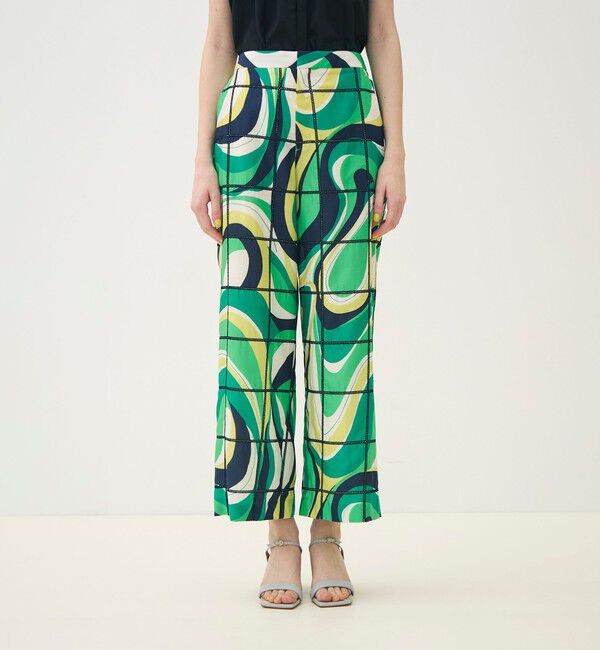 TOMORROWLAND collection「【WEB先行予約】アイレットウェーブプリント ワイドストレートパンツ」|その他|