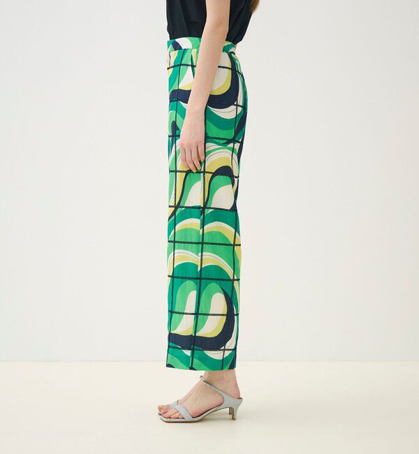 TOMORROWLAND collection「【WEB先行予約】アイレットウェーブプリント ワイドストレートパンツ」|その他|