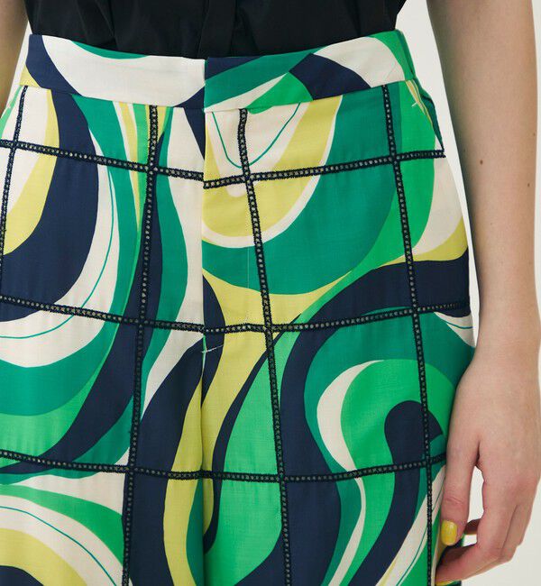 TOMORROWLAND collection「【WEB先行予約】アイレットウェーブプリント ワイドストレートパンツ」|その他|