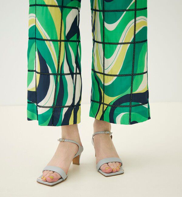 TOMORROWLAND collection「【WEB先行予約】アイレットウェーブプリント ワイドストレートパンツ」|その他|