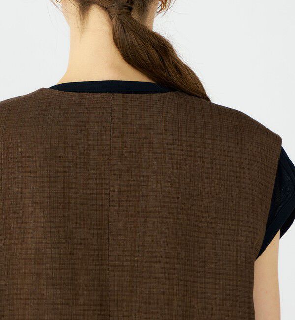 Ballsey「【WEB先行予約】レーヨンリネンブッチャー コクーンジレ」|ベスト・ジレ|