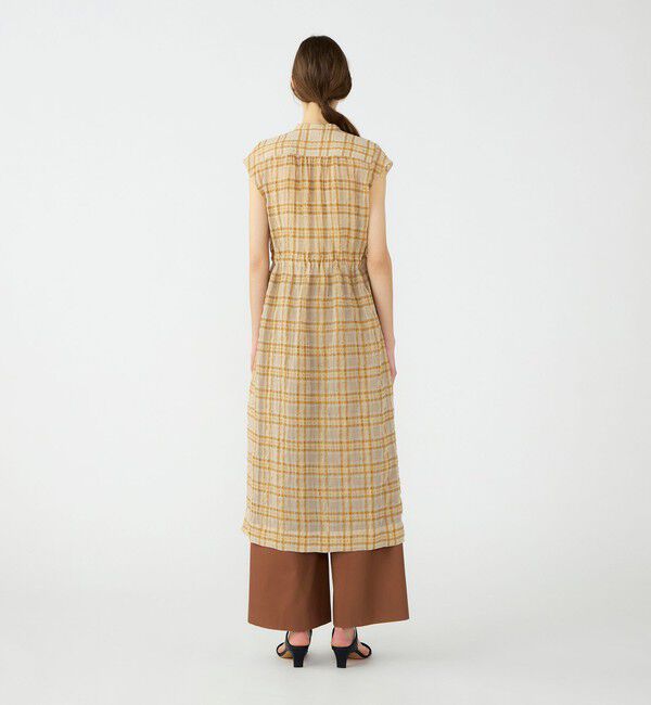 Ballsey「【WEB先行予約】シアープラッド フレンチロングシャツブラウス」|ワンピース|