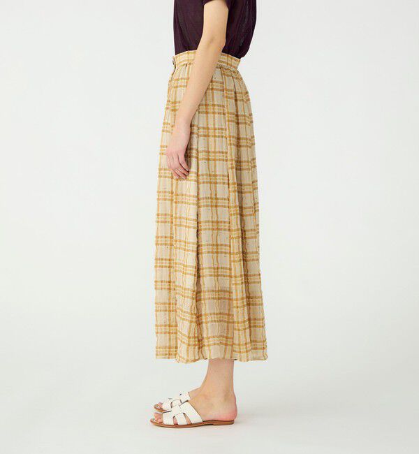 Ballsey「【WEB先行予約】シアープラッド フレアキュロットパンツ」|キュロット|