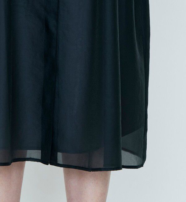 TOMORROWLAND collection「【WEB先行予約】シアーオーガンジー ウエストタックワンピース」|ワンピース|