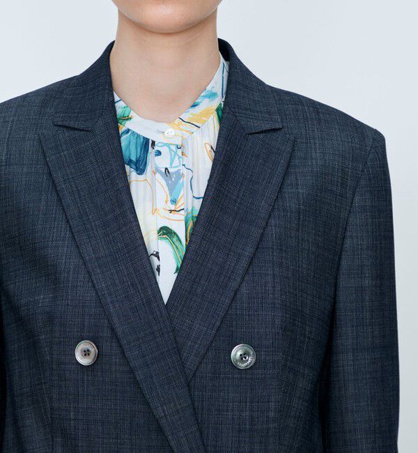 TOMORROWLAND collection「コンフォートデニム ダブルブレストジャケット」|テーラードジャケット|