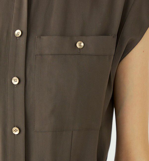 Ballsey「【WEB先行予約】セルロースツイル スタンドカラーオールインワン」|オールインワン|