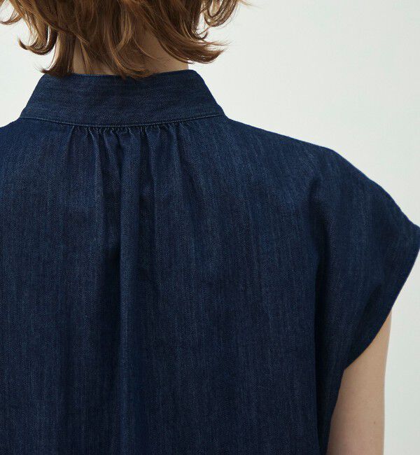 MACPHEE「【WEB先行予約】コットンセルロースデニム タイブラウス」|シャツ・ブラウス|