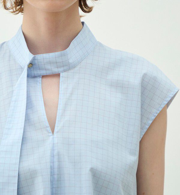 MACPHEE「【WEB先行予約】コットンブロード タイブラウス」|シャツ・ブラウス|