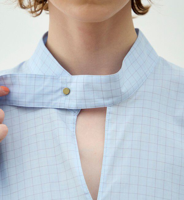 MACPHEE「【WEB先行予約】コットンブロード タイブラウス」|シャツ・ブラウス|