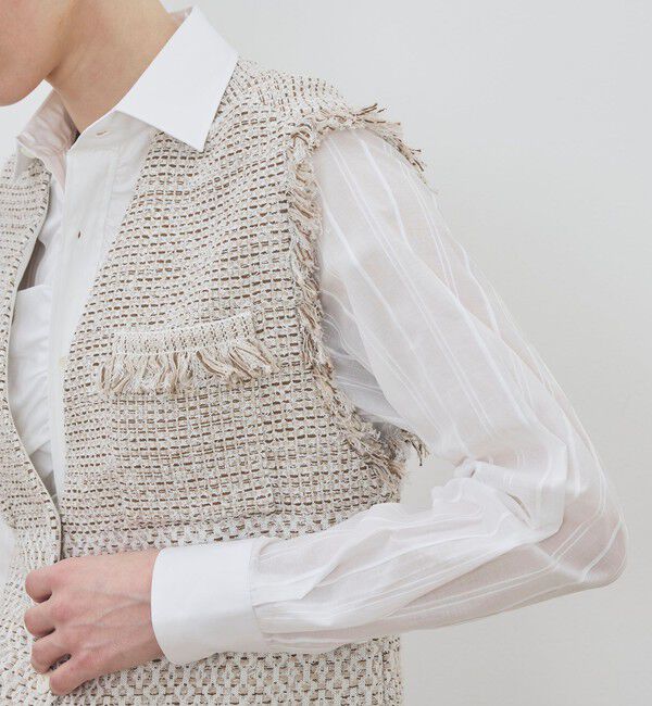 DES PRES「インレイパターン ニットジレ」|ベスト・ジレ|