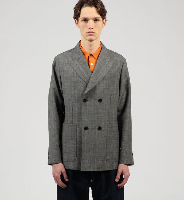 TOMORROWLAND MENS「シェットランドウール ダブルブレステッド 4Bジャケット」|テーラードジャケット|