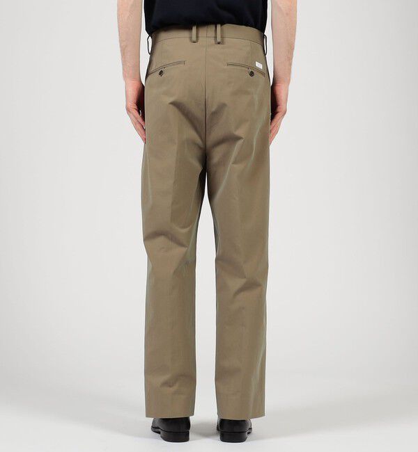 TOMORROWLAND MENS「コットンナイロンツイル 2タックワイドストレートパンツ」|スラックス|