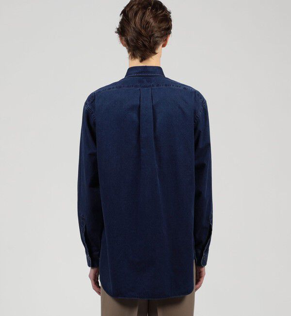 TOMORROWLAND MENS「コットンインディゴ セミワイドカラーシャツ CANCLINI」|シャツ・ブラウス|
