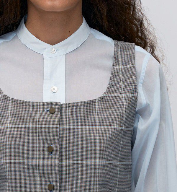 BACCA「ダブルフェイスチェック ベスト」|ベスト・ジレ|