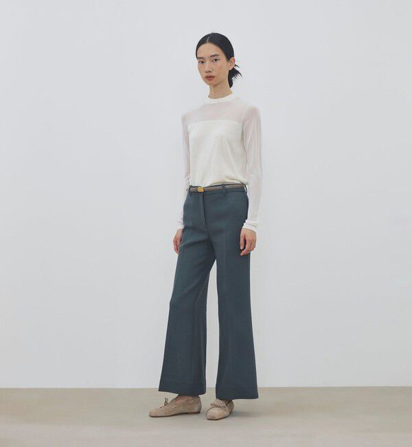 DES PRES「ハイツイストシルクストレッチ ハイネックプルオーバー」|ニット・セーター|