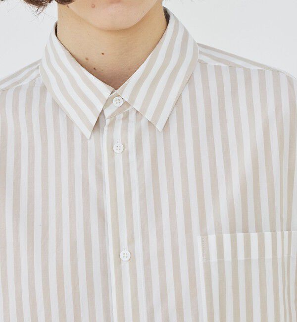 GALERIE VIE「コットンタイプライター ワイドバランスシャツ」|シャツ・ブラウス|