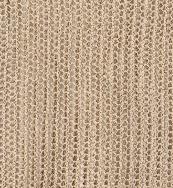 GALERIE VIE「オープンワークコットン クルーネックプルオーバー」|ニット・セーター|