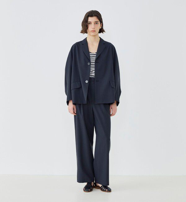 GALERIE VIE「ウォッシャブルトロピカル ツータックストレートパンツ」|その他|