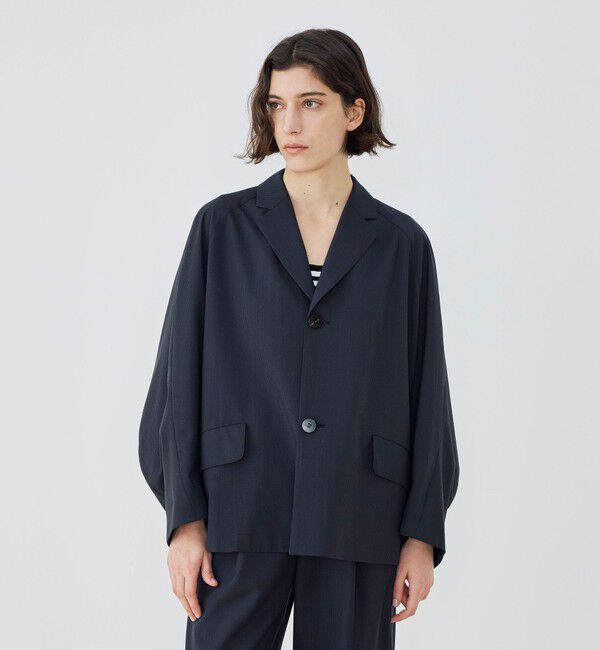 GALERIE VIE「ウォッシャブルトロピカル チェスターカラージャケット」|その他|